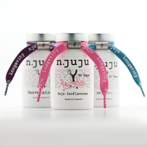 Juicy NAD+ Stack - NAD+kosttillskott för hormonbalans med resveratrol - 60 kapslar